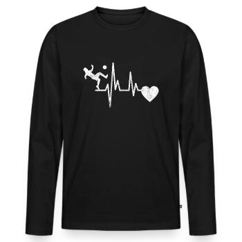 Soccer Player Soccer Coach Soccer Soccer - Men's Premium Organic Long Sleeve Shirt - black - Front - Nico (187cm)