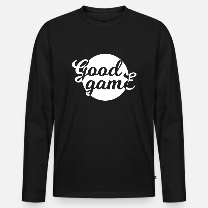 Game Gaming PC - Männer Premium Bio Langarmshirt - Schwarz