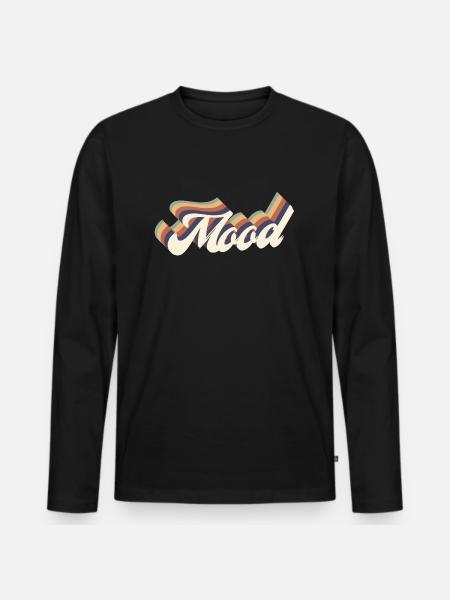 Mood vinatge - Men's Premium Organic Long Sleeve Shirt - black