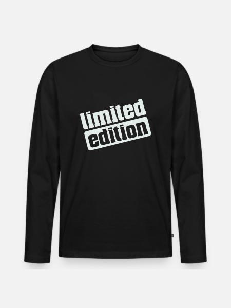 Limited Edition - Men's Premium Organic Long Sleeve Shirt - black