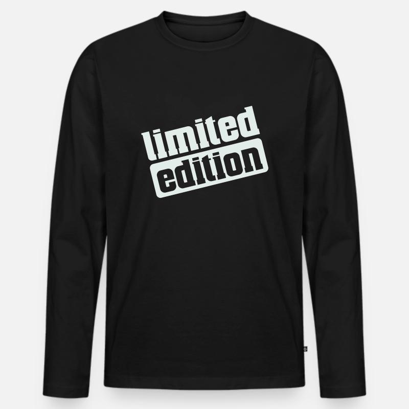limited edition - Männer Premium Bio Langarmshirt - Schwarz