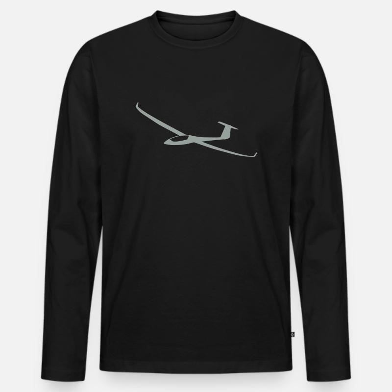 Schempp-Hirth Discus 2c - Männer Premium Bio Langarmshirt - Schwarz