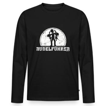 GD03323.png - Männer Premium Bio Langarmshirt - Schwarz - Vorne - Nico (187cm)