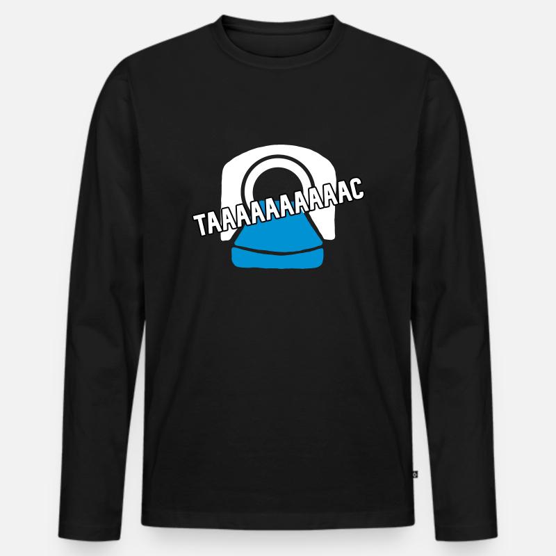 CT taaaaac - Männer Premium Bio Langarmshirt - Schwarz
