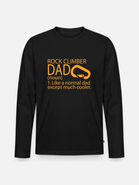 Escalade de bloc - T-shirt manches longues Premium bio Homme - noir