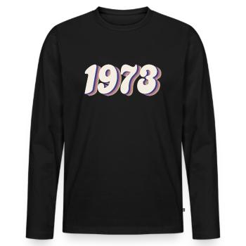 Droits 1973 & Défendre Roe v Wade Droit reproductif - T-shirt manches longues Premium bio Homme - noir - Devant - Nico (187cm)