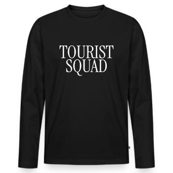 Tourist Squad Picture Photographer Vacation - Männer Premium Bio Langarmshirt - Schwarz - Vorne - Nico (187cm)