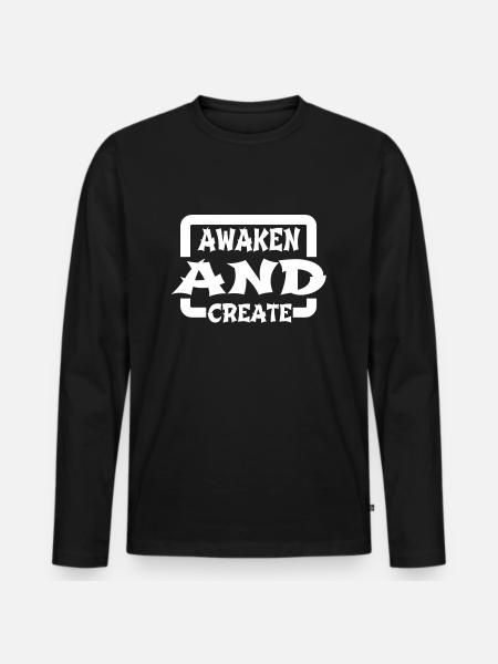 Illumination, expérience, innovation et progrès - T-shirt manches longues Premium bio Homme - noir