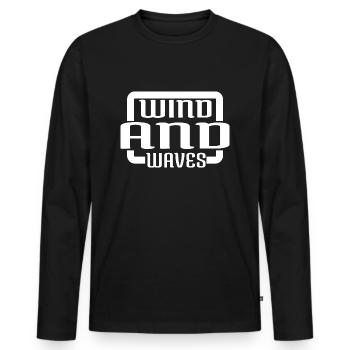 Liberté personnelle cadeau d’expression de soi bday - T-shirt manches longues Premium bio Homme - noir - Devant - Nico (187cm)