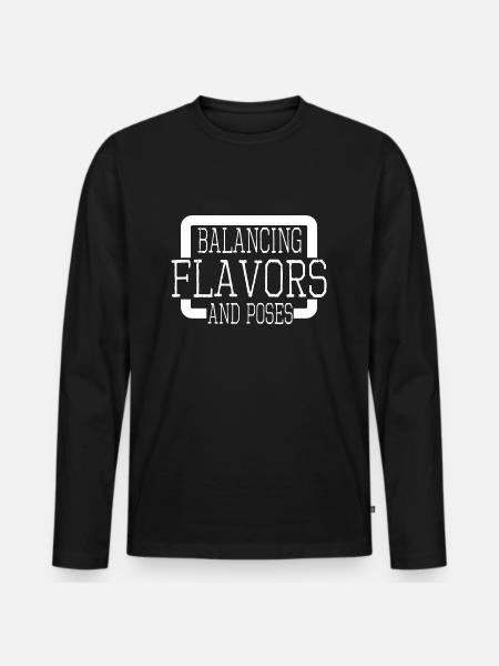 birthday culinary delights happy - Men's Premium Organic Long Sleeve Shirt - black