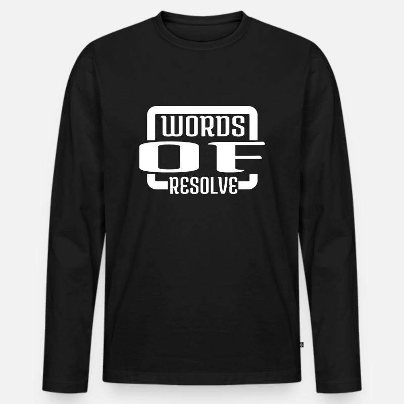 Staying Determined Conversation Starters - Men's Premium Organic Long Sleeve Shirt - black