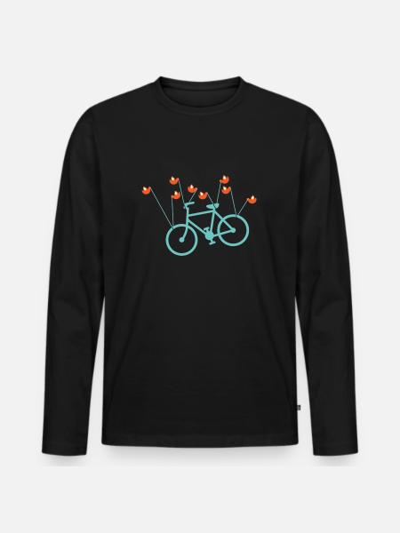 Fail bike - Men's Premium Organic Long Sleeve Shirt - black