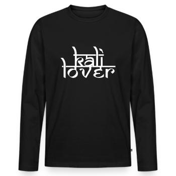 kali lover white - Men's Premium Organic Long Sleeve Shirt - black - Front - Nico (187cm)