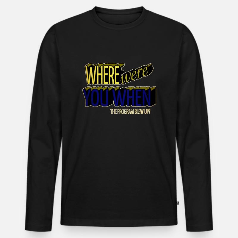 quote bday computer science - Männer Premium Bio Langarmshirt - Schwarz