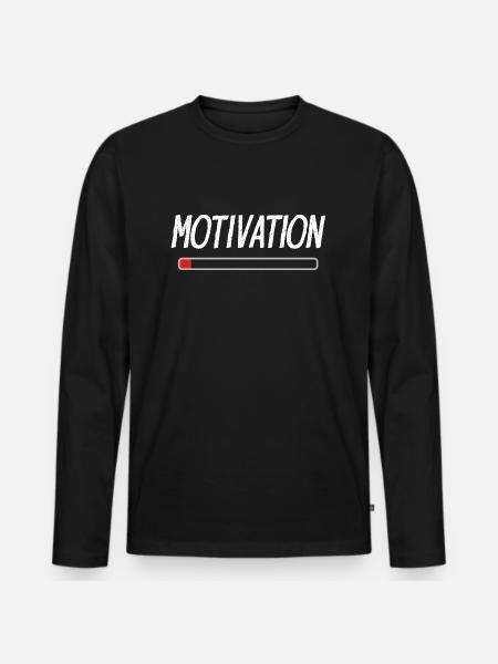 Pas de motivation - T-shirt manches longues Premium bio Homme - noir