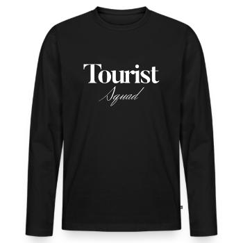 Tourist Squad Picture Photographer Vacation - Männer Premium Bio Langarmshirt - Schwarz - Vorne - Nico (187cm)
