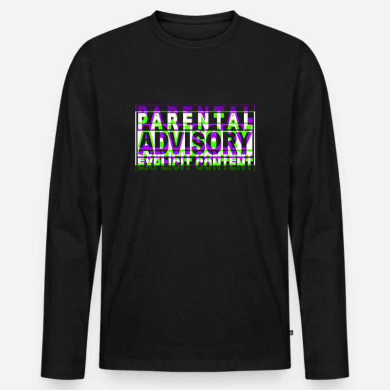 Textgestaltung für elterliche Beratung - Männer Premium Bio Langarmshirt - Schwarz