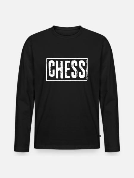 CHESS GRUNGE GRAFFITI ROCK PUNK - T-shirt manches longues Premium bio Homme - noir