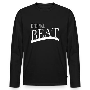 Cool Happy Rythme de Rythme De Parole De Blague Rythme - T-shirt manches longues Premium bio Homme - noir - Devant - Nico (187cm)