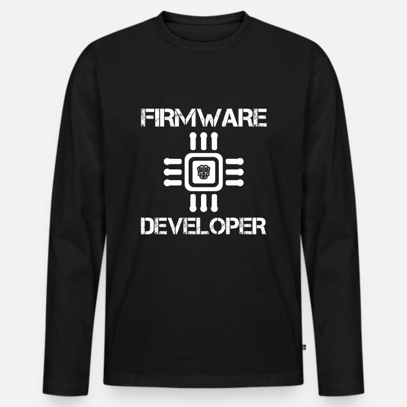 Firmware Entwickler - Männer Premium Bio Langarmshirt - Schwarz