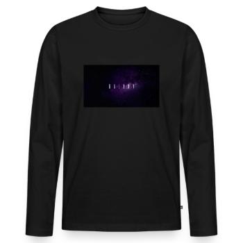 Galaxy - Männer Premium Bio Langarmshirt - Schwarz - Vorne - Nico (187cm)