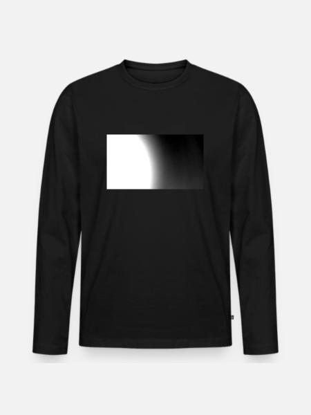 Moon Black & White 114 - Men's Premium Organic Long Sleeve Shirt - black