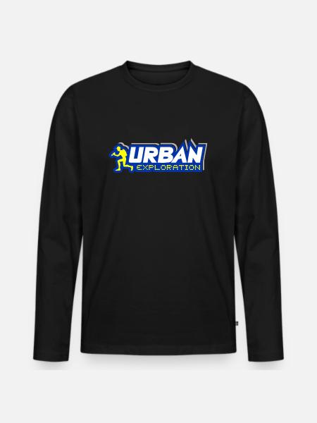 Urban Explorer Urbex - Men's Premium Organic Long Sleeve Shirt - black