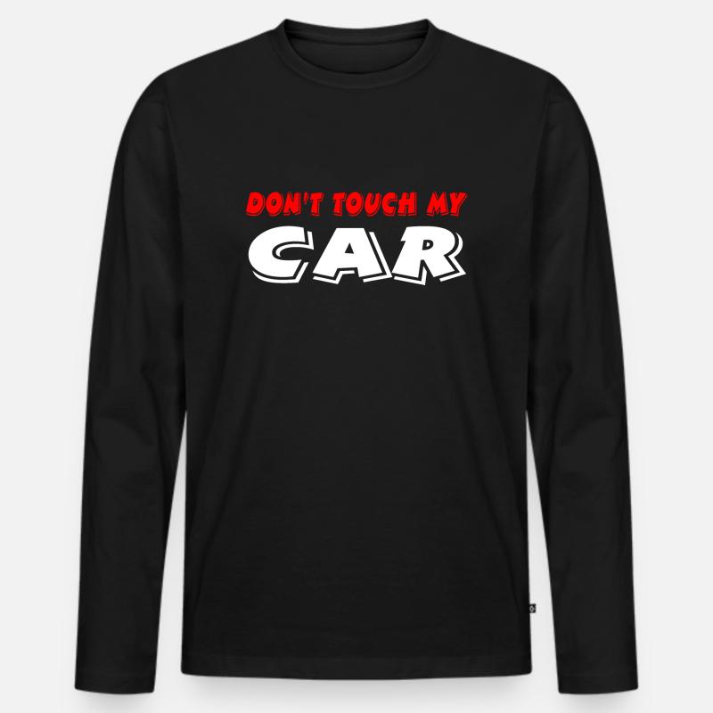 Auto - Männer Premium Bio Langarmshirt - Schwarz