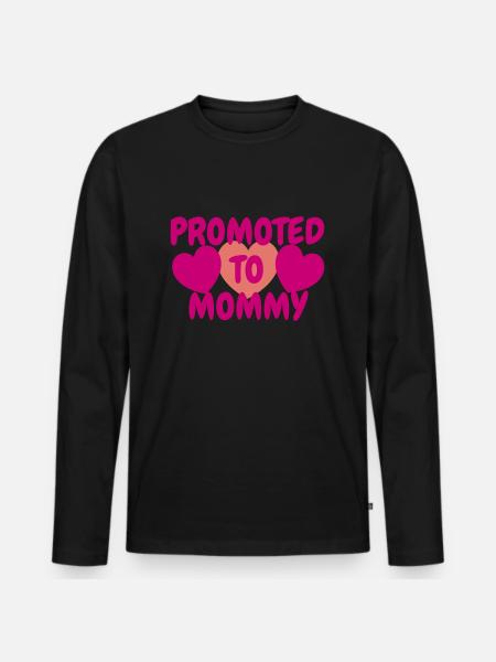 Maman future maman Grossesse Maman - T-shirt manches longues Premium bio Homme - noir