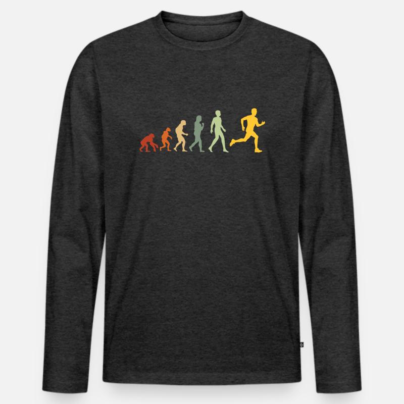 Evolution to triathlon - Running Evolution Men's Premium Organic Long Sleeve Shirt