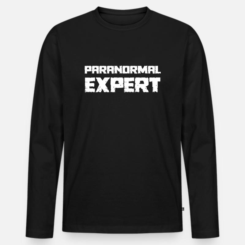 PARANORMALER EXPERTE - Männer Premium Bio Langarmshirt - Schwarz