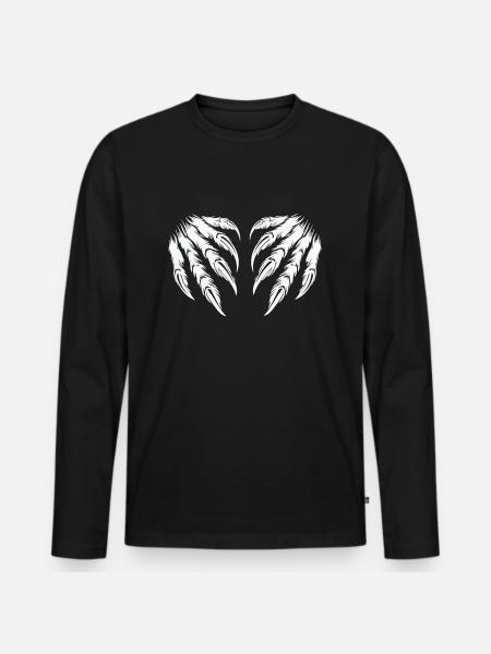 Claws 2 - Men's Premium Organic Long Sleeve Shirt - black