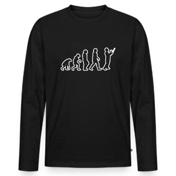 Dirigenten Geschenk Dirigent Musik Dirigieren - Männer Premium Bio Langarmshirt - Schwarz - Vorne - Nico (187cm)