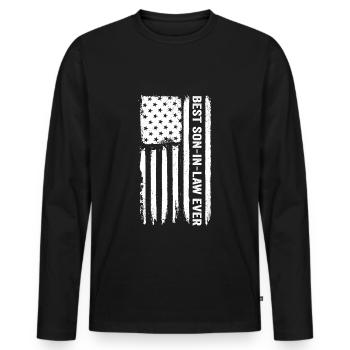 Bester Schwiegersohn aller Zeiten Lieblingskind Sc - Männer Premium Bio Langarmshirt - Schwarz - Vorne - Nico (187cm)