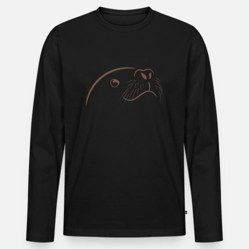 Dichtung Geschenk Spruch - Männer Premium Bio Langarmshirt - Schwarz