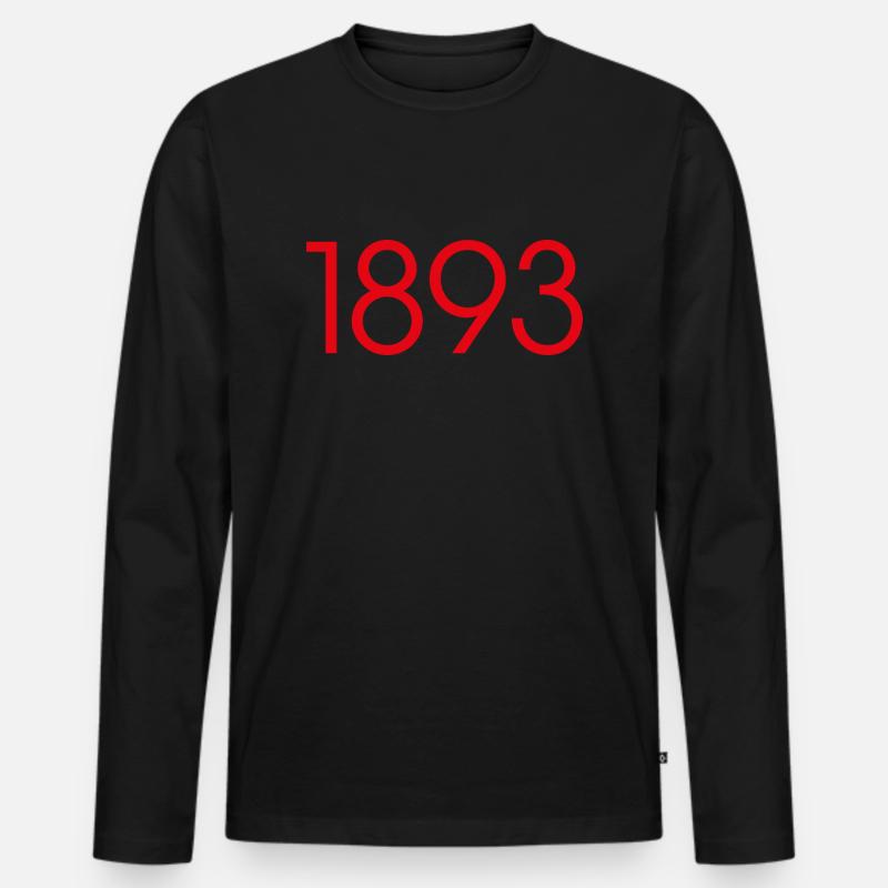 Stuttgart - 1893 - Schrift -0711 - Männer Premium Bio Langarmshirt - Schwarz