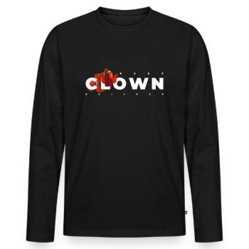 Clownfisch Meeresfischhalter - Männer Premium Bio Langarmshirt - Schwarz - Vorne - Nico (187cm)