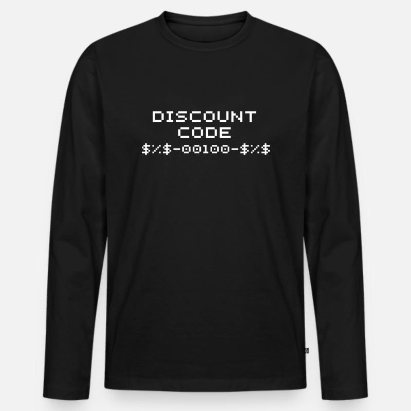 Code de réduction/code de rabais T-shirt manches longues Premium bio Homme