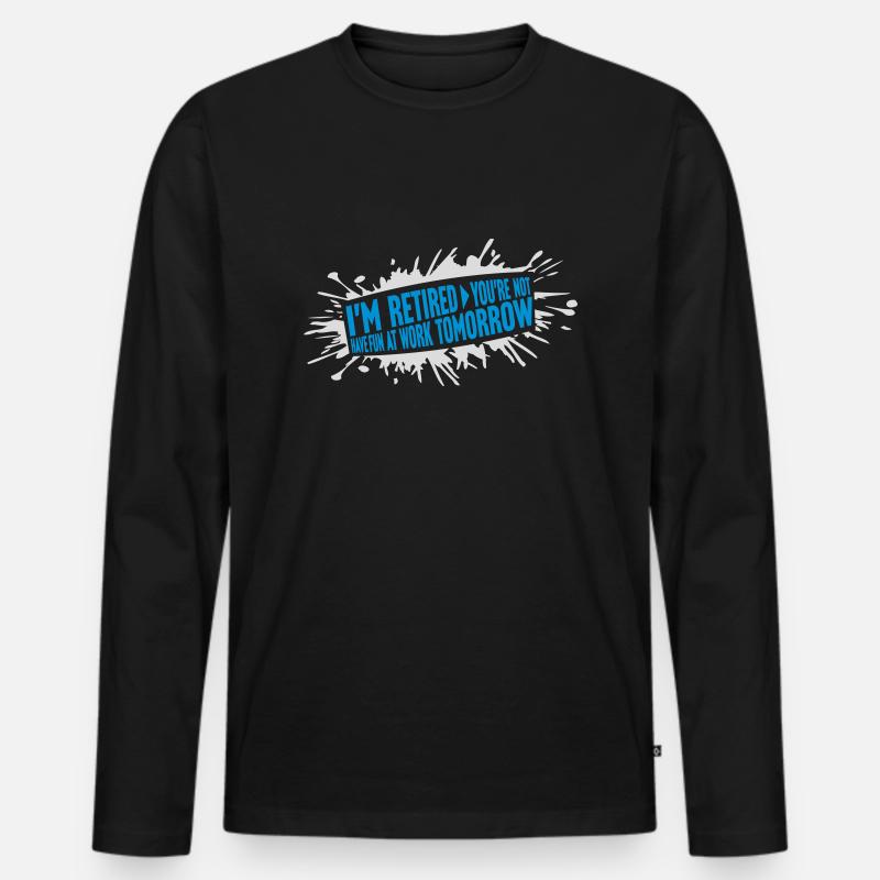 have fun at work - Männer Premium Bio Langarmshirt - Schwarz