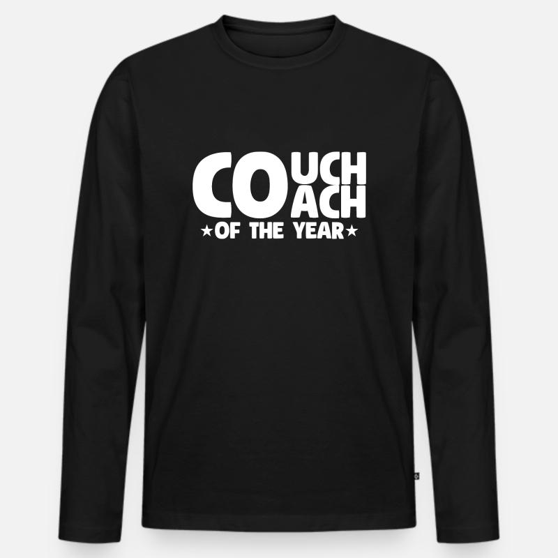 Coach Character Builder Attitude - Männer Premium Bio Langarmshirt - Schwarz