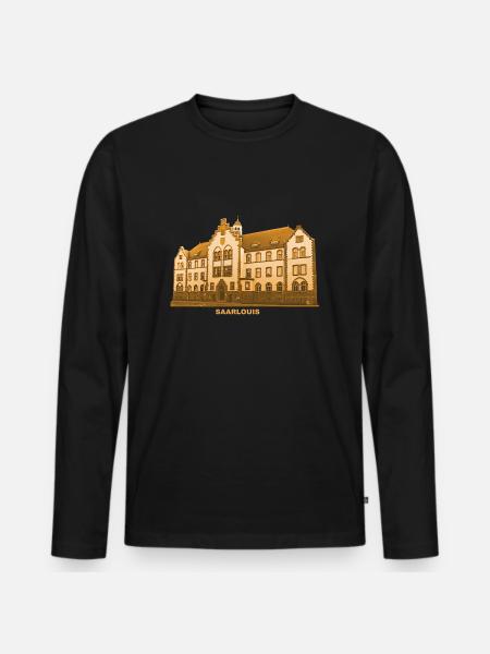 Saarlouis Amtsgericht Saarland - Männer Premium Bio Langarmshirt - Schwarz
