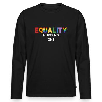 Equality Hurts No One LGBT Equality Gay Pride - T-shirt manches longues Premium bio Homme - noir - Devant - Nico (187cm)