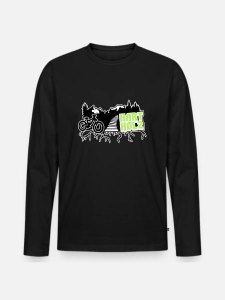 HARTHOLZ Freeride - Männer Premium Bio Langarmshirt - Schwarz