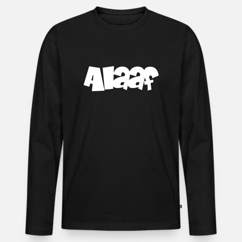 Alaaf - Männer Premium Bio Langarmshirt - Schwarz
