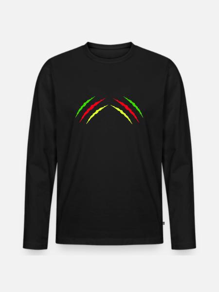 Claws Kurdistan 2 - Men's Premium Organic Long Sleeve Shirt - black