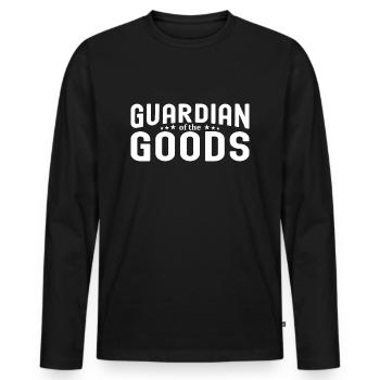 Forklift Operator Funny Gag Joke Forklift - Men's Premium Organic Long Sleeve Shirt - black - Front - Nico (187cm)