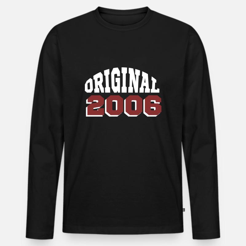 Ursprünglich: 2006 - Männer Premium Bio Langarmshirt - Schwarz