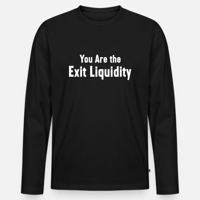 Sie sind das Exit-Liquiditäts-Krypto-Meme - Männer Premium Bio Langarmshirt - Schwarz