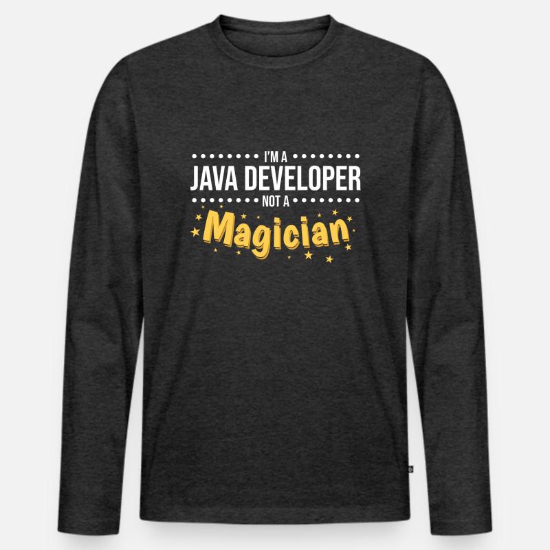 Java Developer Men's Premium Organic Long Sleeve Shirt