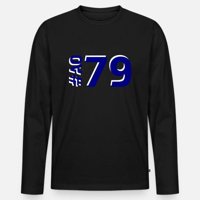Das AO79 - Männer Premium Bio Langarmshirt - Schwarz